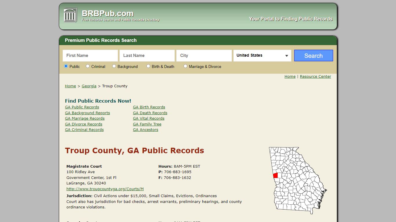 Troup County Public Records | Search Georgia Government ...